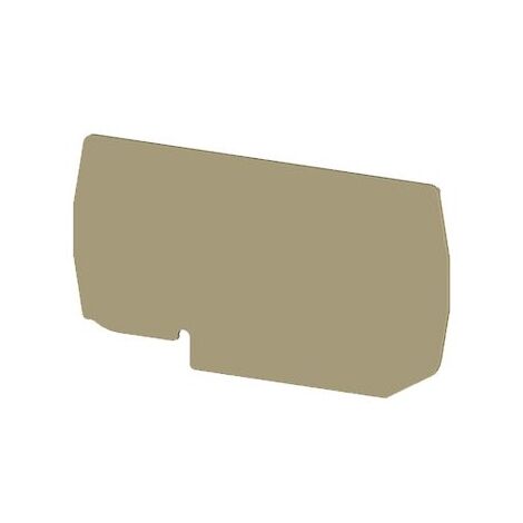 Plaque d'extrémité beige pour borne à ressort 10mm² type PushFit - IMO
