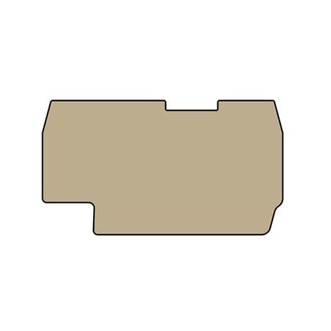 Plaque d'extrémité beige pour borne à ressort 1,5mm² type PushFit - IMO