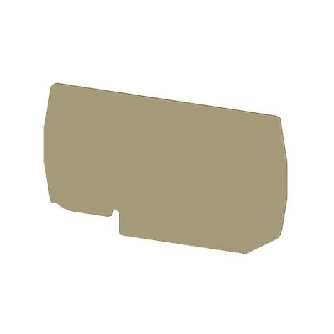 Plaque d'extrémité beige pour borne à ressort 16mm² type PushFit - IMO