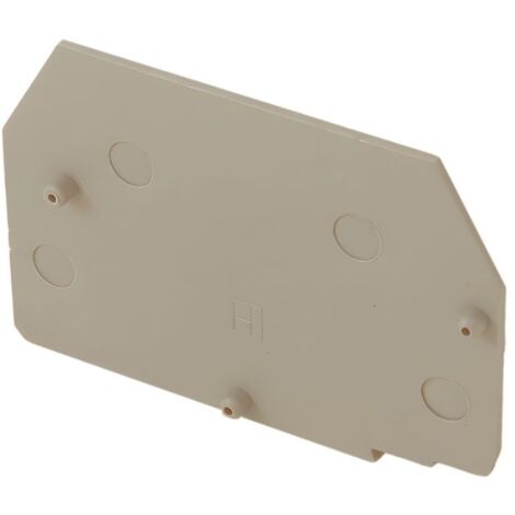 Plaque d'extrémité beige pour borne fusible/sectionnable ERTD3, ERTD4 et ERF3 - IMO