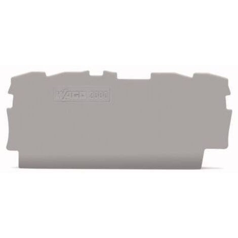 Plaque d'extrémité et intermédiaire WAGO 2000-1491 25 pc(s) X32038