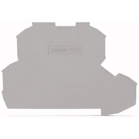Plaque d'extrémité et intermédiaire WAGO 2000-2291 25 pc(s) X31929