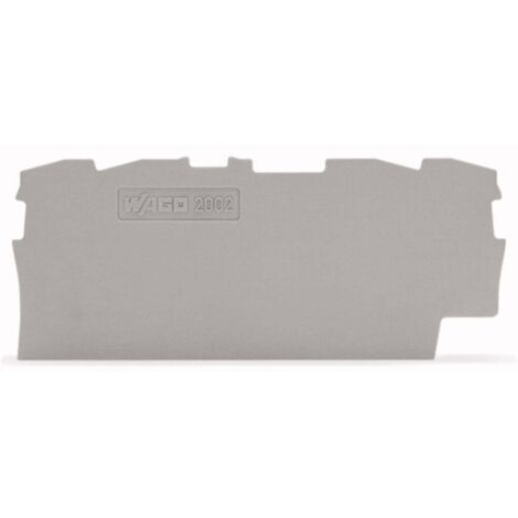 Plaque d'extrémité et intermédiaire WAGO 2002-1491 100 pc(s) X32047