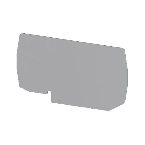 Plaque d'extrémité grise pour borne à ressort 10mm² type PushFit - IMO