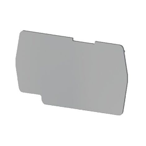 Plaque d'extrémité grise pour borne à ressort 4mm² type PushFit - IMO