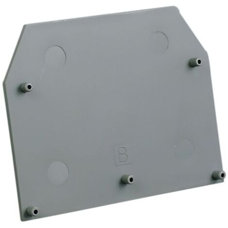 Plaque d'extrémité grise pour borne à vis 16mm² - IMO