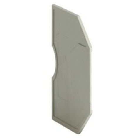 Plaque d'extrémité pour KXA02LH - KXA04LH. Couleur: gris HAGER KWE01G
