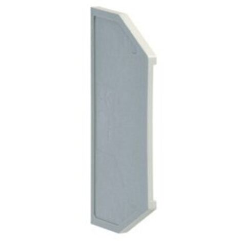 Plaque d'extrémité pour KXA35L. Couleur: gris HAGER KWE03G