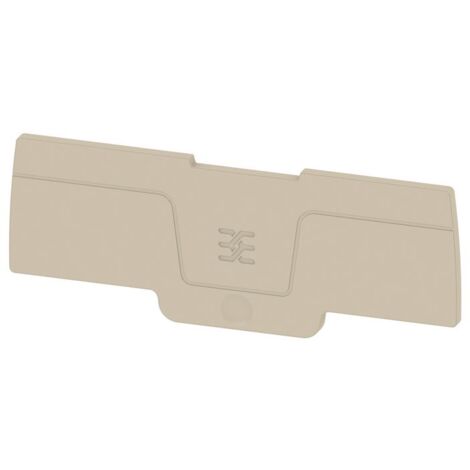 Plaque d'extrémité Weidmuller série ASEP 4C 2.5 à utiliser avec Bloc de jonction 2,5 mm² ( Prix pour Paquet de 20 )