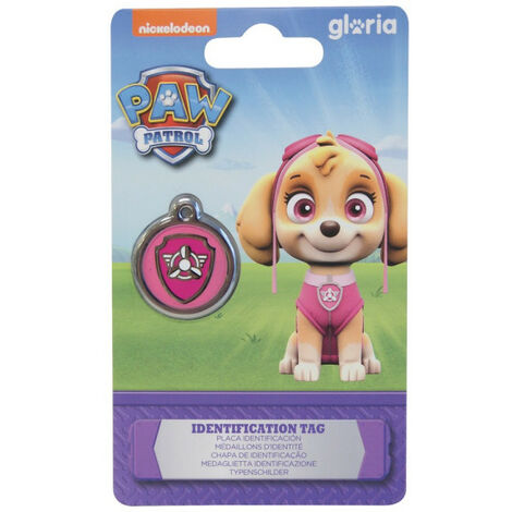 Plaque d'identification pour collier The Paw Patrol Everest Taille S