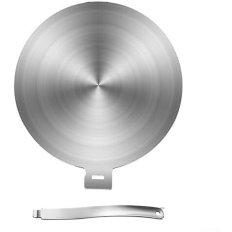 Plaque diffuseur de chaleur pour plaque de cuisson à induction en acier inoxydable pour casseroles et poêles, plusieurs tailles 13/20/24/28 cm,