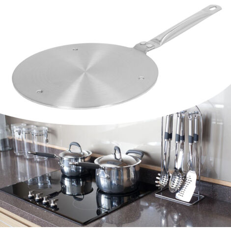 Plaque diffuseur pour induction avec poignée adaptateur de cuisson diffuseur de chaleur Type 20 19.5cm plaque de conversion pour casseroles traditionnelles