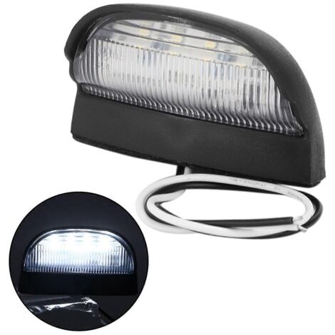 Plaque d'immatriculation LED 4 lampes, feux de queue pour camion, remorque, camping-car, SUV, bateau, 10V-30V, éclairage extérieur étanche.