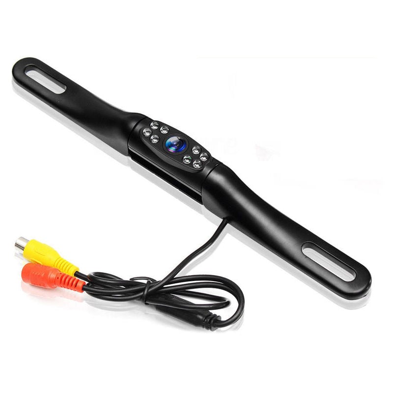 Plaque d'immatriculation longue en métal avec 8 lumières caméra de recul caméra de voiture PZ413-8 hd