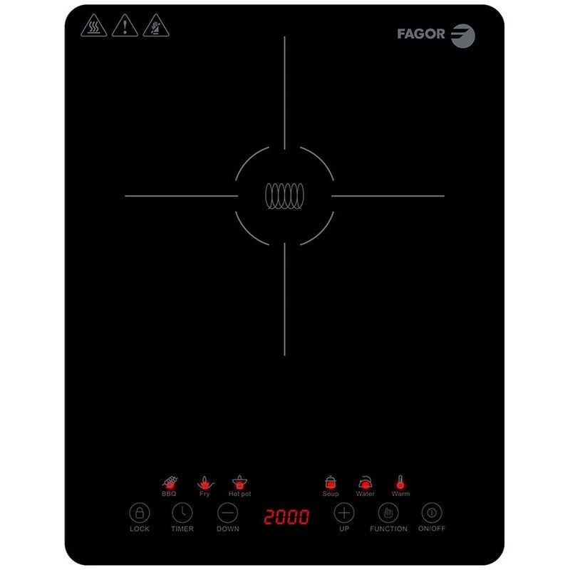 Fagor - plaque à induction portable (lexie) - Noir