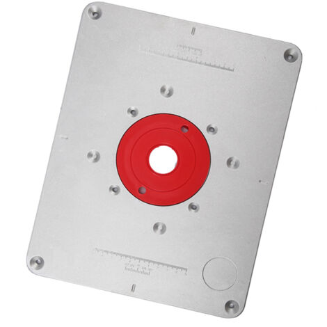 Plaque d'insertion 300x235x9,5mm pour table de défonceuse avec anneau - Travail du bois