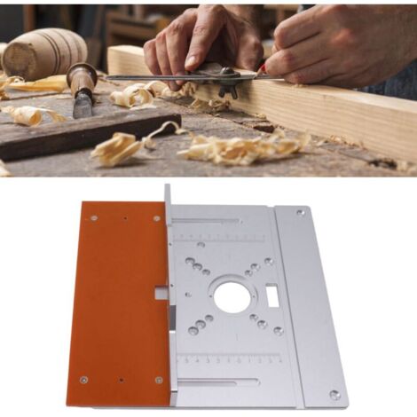 Plaque d'insertion de Table de routeur en aluminium, bancs de travail du bois, plaque de routeur, outils de fraisage du bois