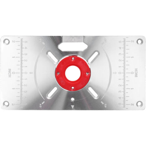 Plaque d'insertion de Table de routeur, Machine de découpage en aluminium, planche à graver avec 4 anneaux pour le travail du bois