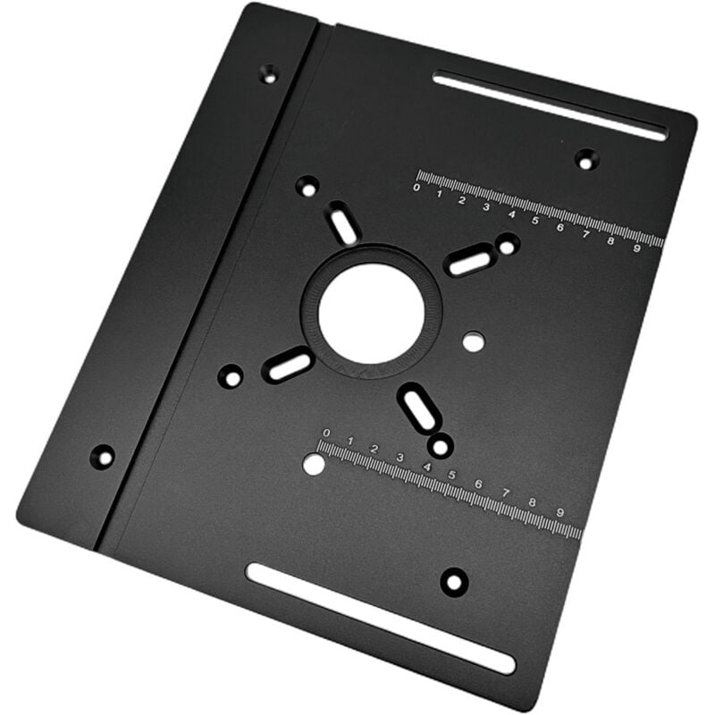 Lifcausal - Plaque d'insertion de table de toupie en alliage d'aluminium, fraiseuse à bois, planche à bascule, machine de coupe, gravure, outil