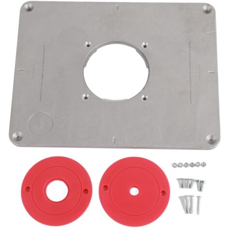 Plaque d'insertion et anneau d'insertion pour Table de routeur, bricolage, 300mm X 235mm X 9.5mm, travail du bois