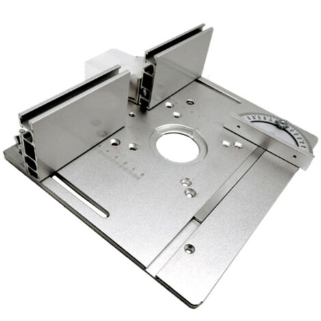 Plaque d'insertion pour table de défonceuse 2 en 1, plateau rabattable pour établi de menuisier et machine à affleurer électrique