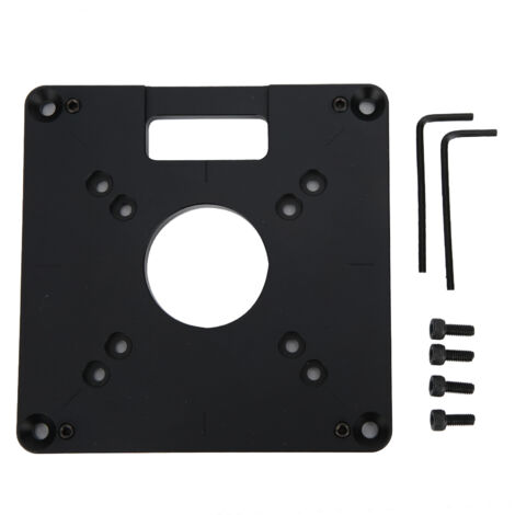 Plaque d'insertion pour table de défonceuse en alliage d'aluminium CNC - Accessoire de gravure et menuiserie
