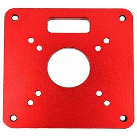Plaque d'insertion pour table de défonceuse RT0700C, 120 x 120 x 8 mm, en aluminium, pour le travail du bois