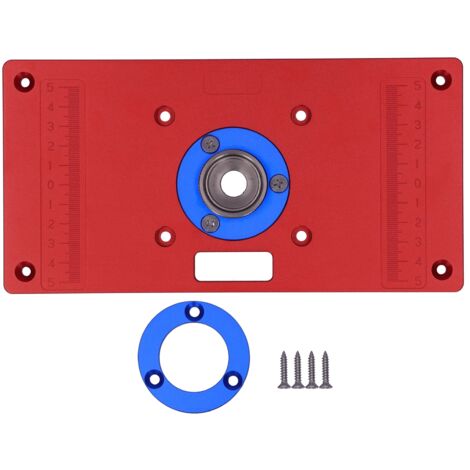 Plaque d'Insertion pour Table de Routage en Alliage d'Aluminium - Outil de Menuiserie RT-TY