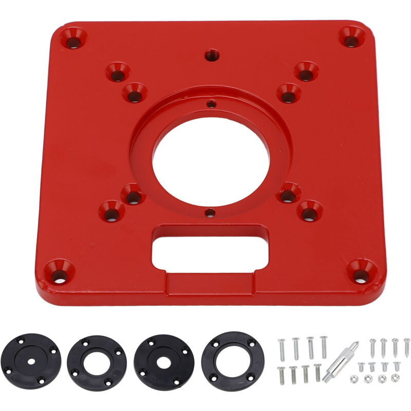 Plaque d'Insertion Universelle en Aluminium pour Table de Défonceuse - Accessoire Travail du Bois