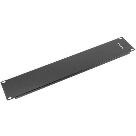Plaque d'obturation noire pour armoires 19" 2U Lanberg AK-1402-B