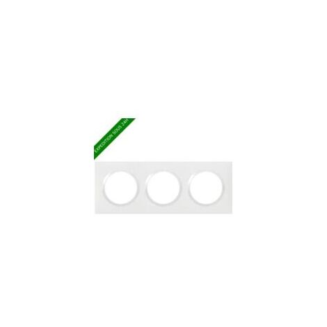 PLAQUE 2P BLANC CHROME DOOXIE