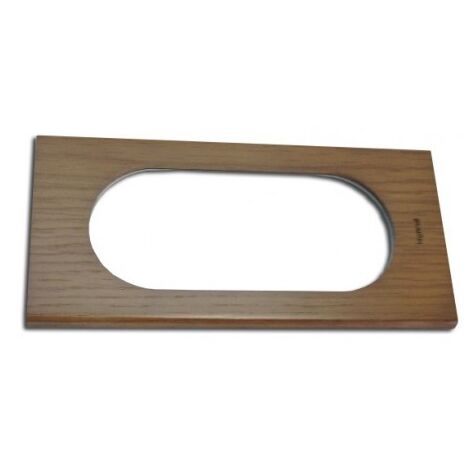 Plaque double 4/5 modules bois chêne Les matieres CELIANE LEGRAND 069235