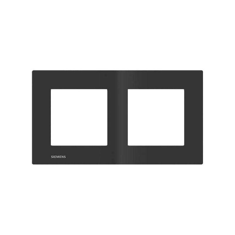 Delta viva plaque double anthracite SIE003599 - Siemens