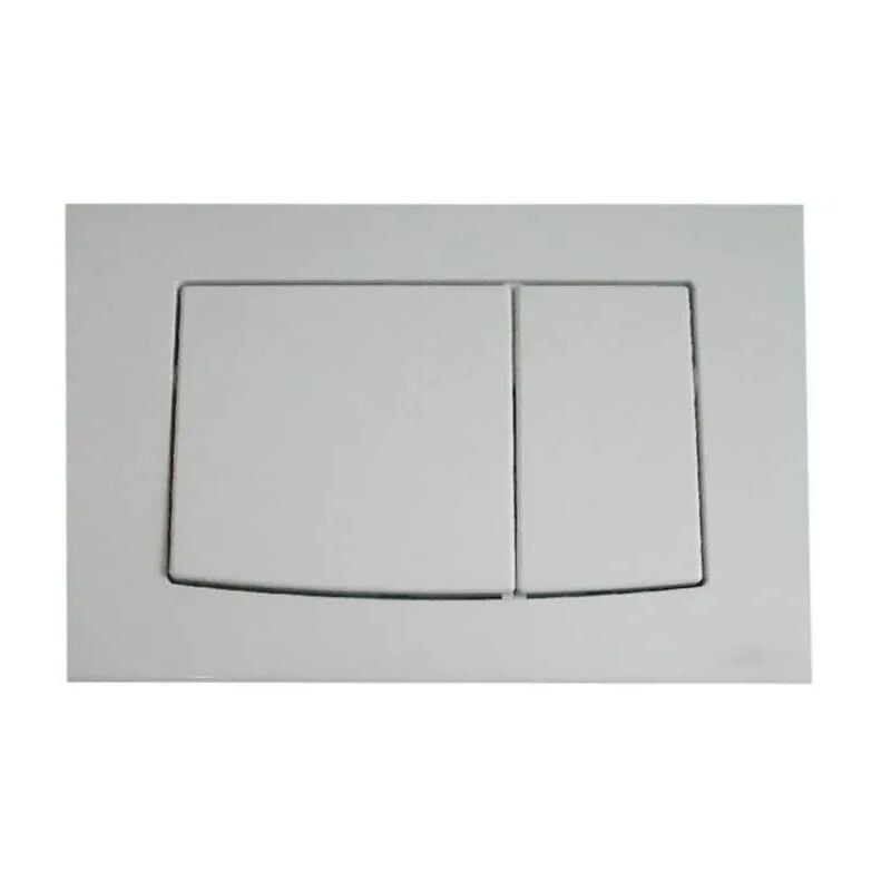 Plaque double debit abs blanche Valsir Winner 2