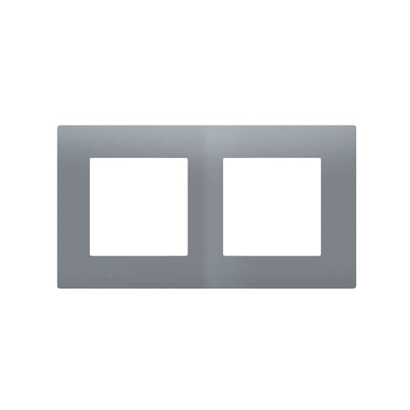 Delta viva plaque double gris SIE003568 - Siemens