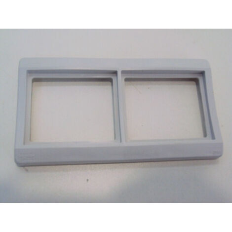 Plaque double horizontale grise pour appareillage étanche composable encastré SAREL ENN34101