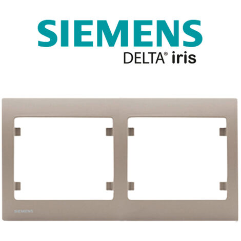 Plaque double horizontale Soft Taupe Delta IRIS SIEMENS - SIEMENS