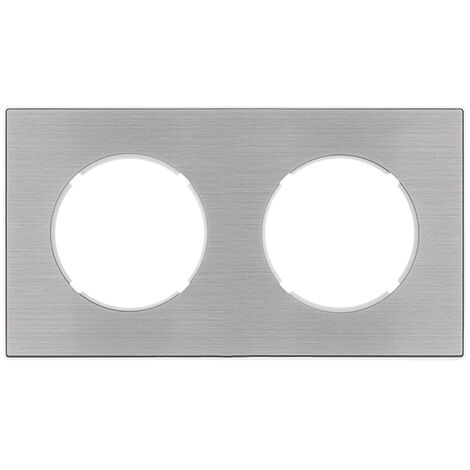 Plaque double METALLISE GRIS DOM - FONTINI