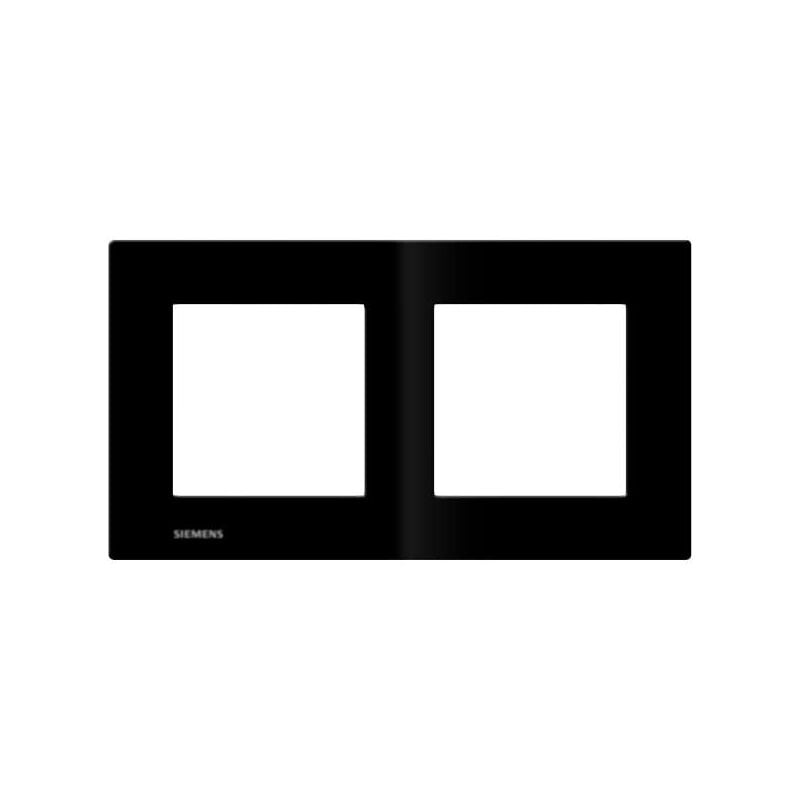 Delta viva plaque double noir SIE004107 - Siemens