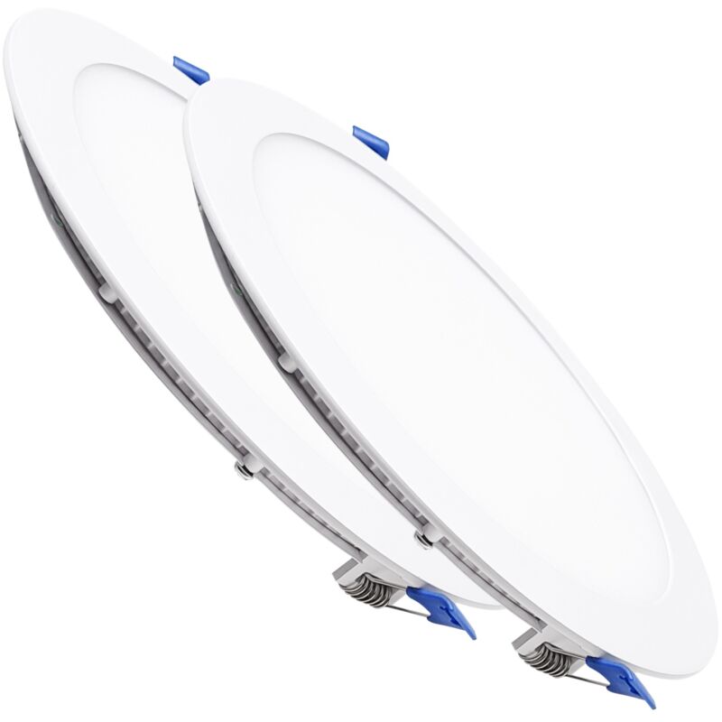 Led Atomant Sl - Panneau led Downlight Circulaire Plate cct 20W 1800LM Coupe 205mm Lot de 2 u. - cct