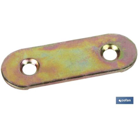 Plaque d'union pour panneaux Fabriquée en acier zingué Accessoire de fixation