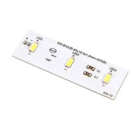 Plaque Éclairage LED pour Réfrigérateur Compatible ZBE2350HCA Lot de 2 Pièces