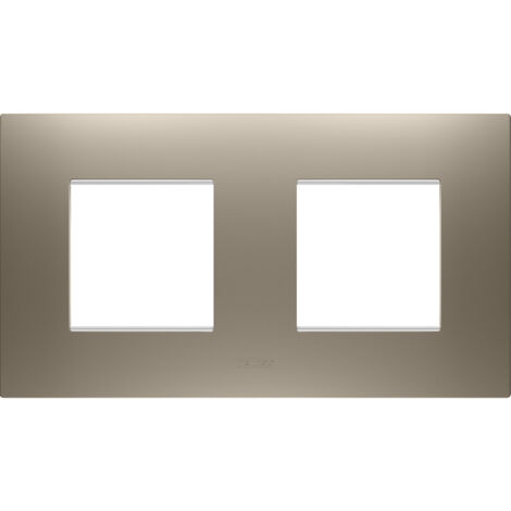 PLAQUE EGO 2+2P H BRONZE CLAIR GEWISS GW16023BR