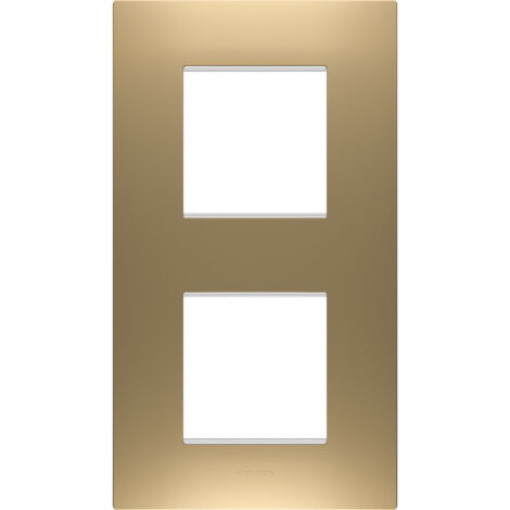 PLAQUE EGO 2+2P V OR GEWISS GW16024SG