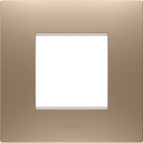 PLAQUE EGO 2P CUIVRE DOUX GEWISS GW16022CS