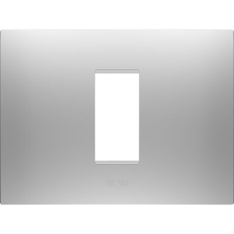 PLAQUE EGO RECT. 1P GRIS MAGNÉTIQUE GEWISS GW16001GR