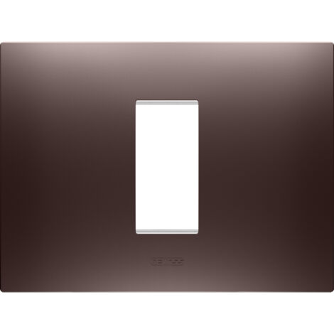 PLAQUE EGO RECTANGULAIRE 1P CUIVRE GEWISS GW16001CP