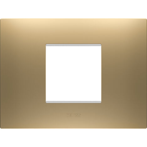 PLAQUE EGO RECTANGULAIRE 2P OR GEWISS GW16002SG