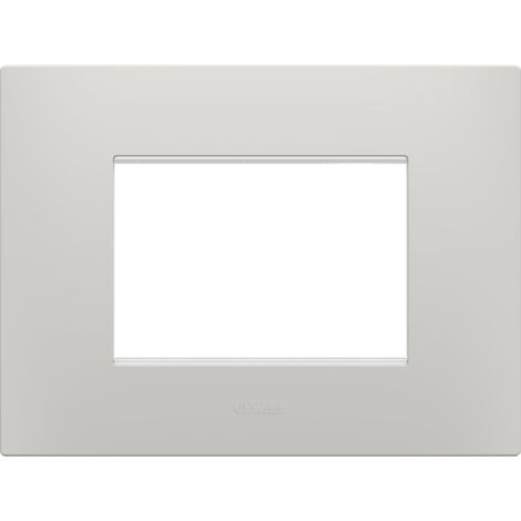 PLAQUE EGO RECTANGULAIRE 3P ARGILE GEWISS GW16003CY