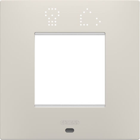 PLAQUE EGO SMART 2P BEIGE NATUREL GEWISS GW16022SNB